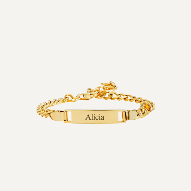Custom Engraved Child Name's Birthstone Bracelet