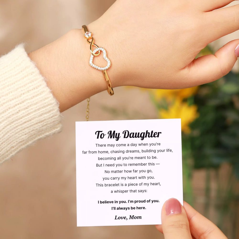 Moeder en dochter - een link die nooit ongedaan kan worden gemaakt - Infinity Heart Bracelet