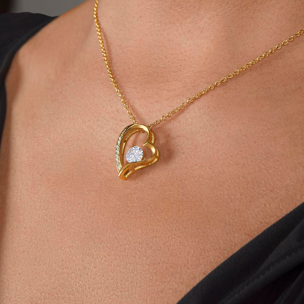 Boîte Ã? Roses Ã?ternelles - Avec Collier Forever Love Et Rose Véritable