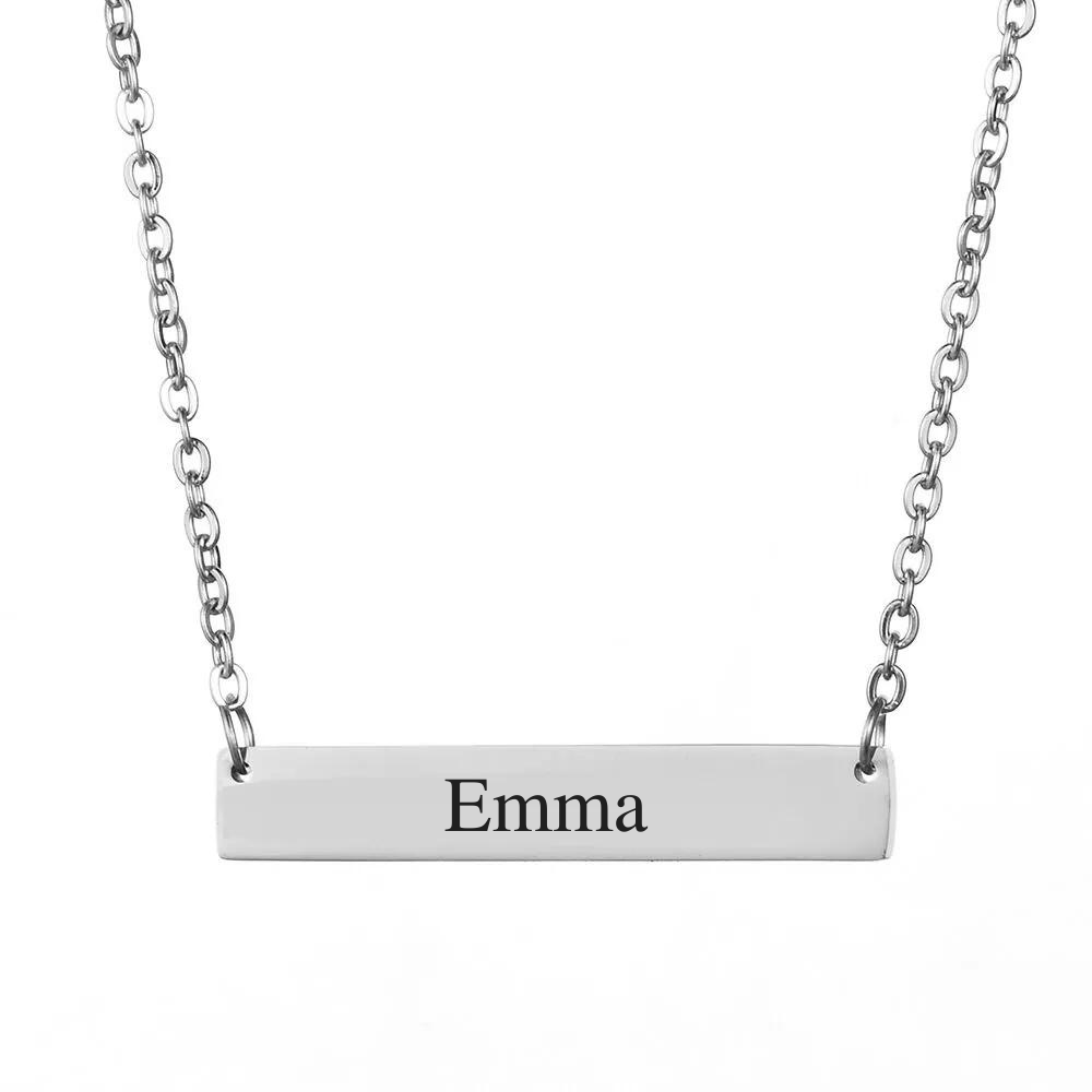 Gepersonaliseerde bar ketting met naam