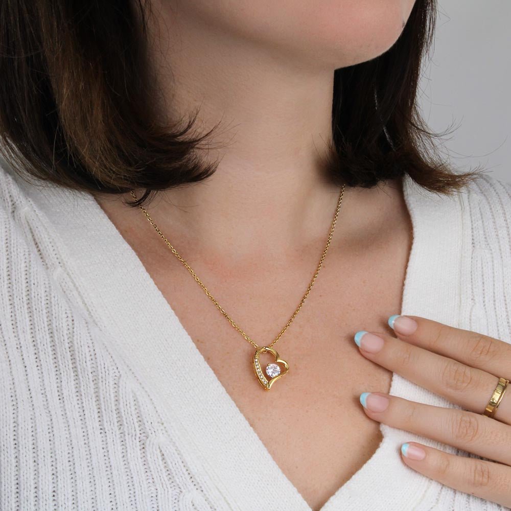Eternal Rose Box - To My Love - With Heart Necklace & Real Rose