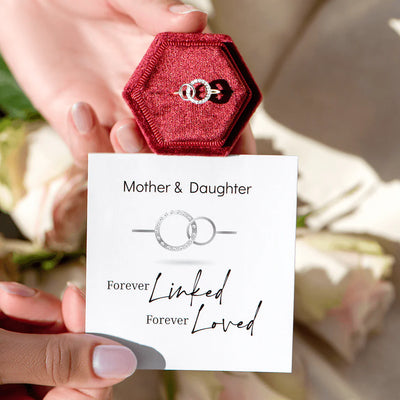 Mother & Daughter - Forever Linked, Forever Loved Ring