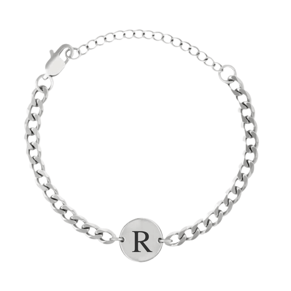 Coin Bracelet with Initials