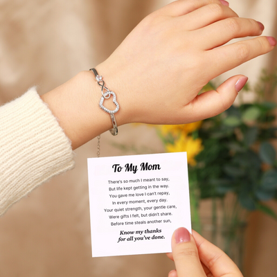 Moeder en dochter - een link die nooit ongedaan kan worden gemaakt - Infinity Heart Bracelet