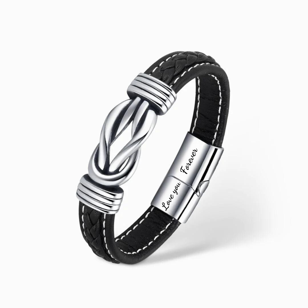 Til Min Mann - Jeg Elsker Dig; For Altid - Infinity Armbånd