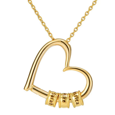 To The Best Mother In The World - Love Necklace With Engraved Pendant