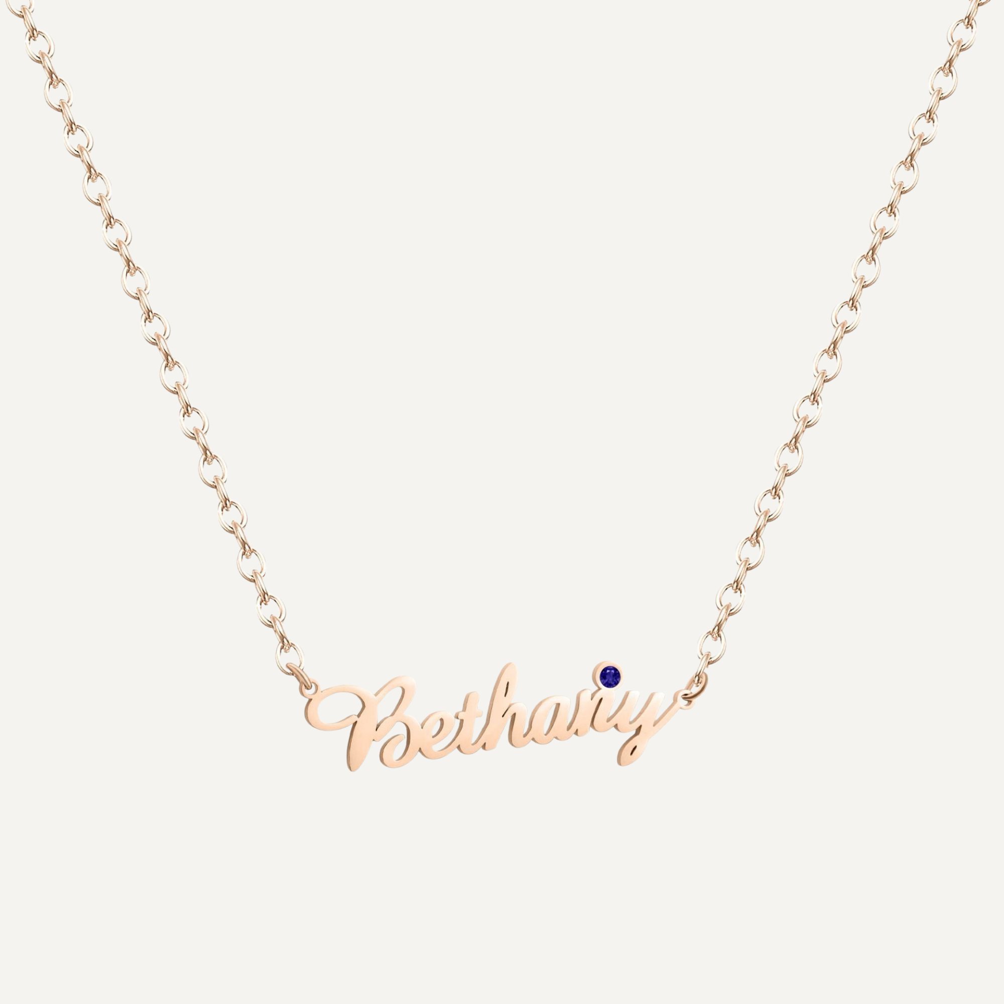 Customized Name Necklace with Birthstone