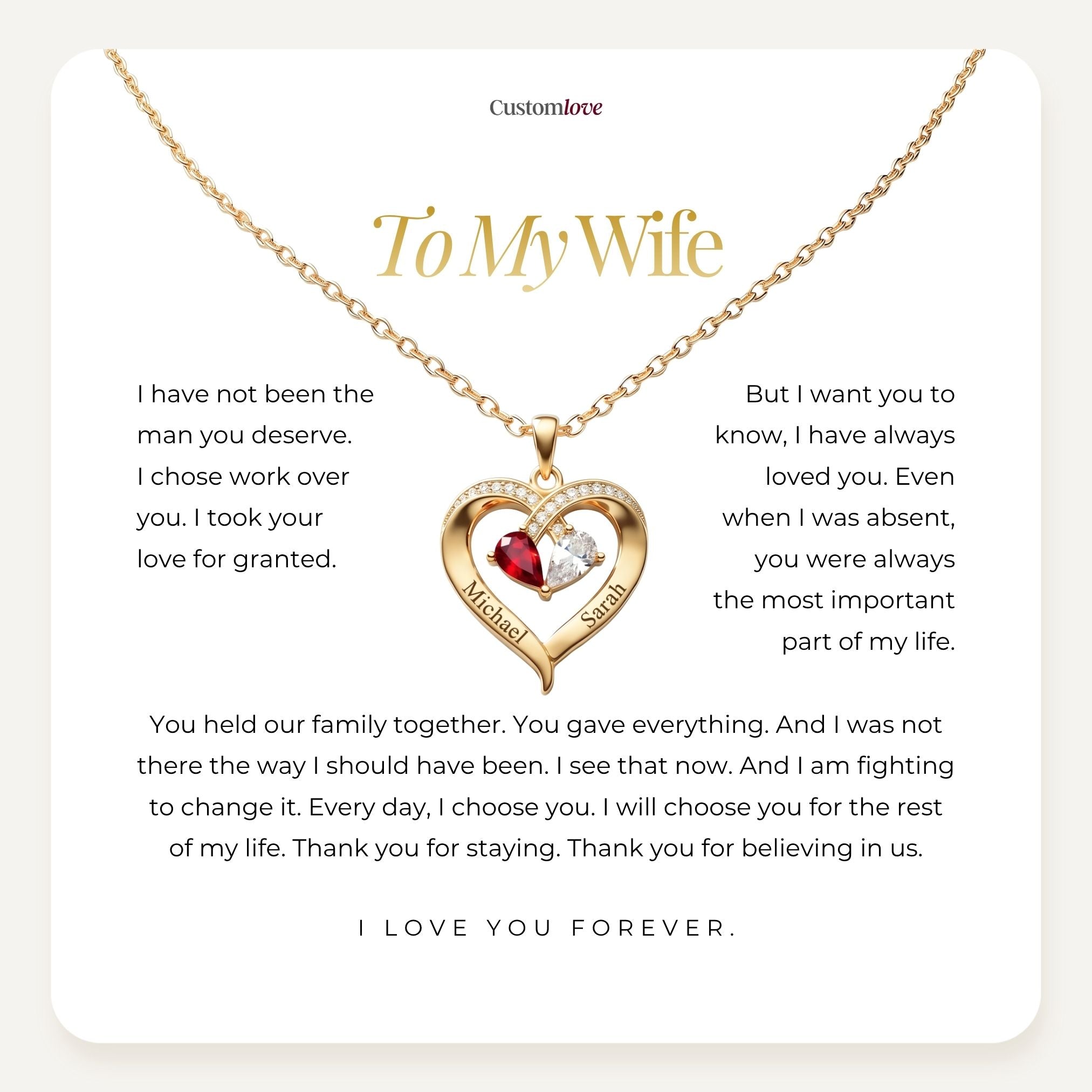 To My Wife - Thank You For Believing In Us