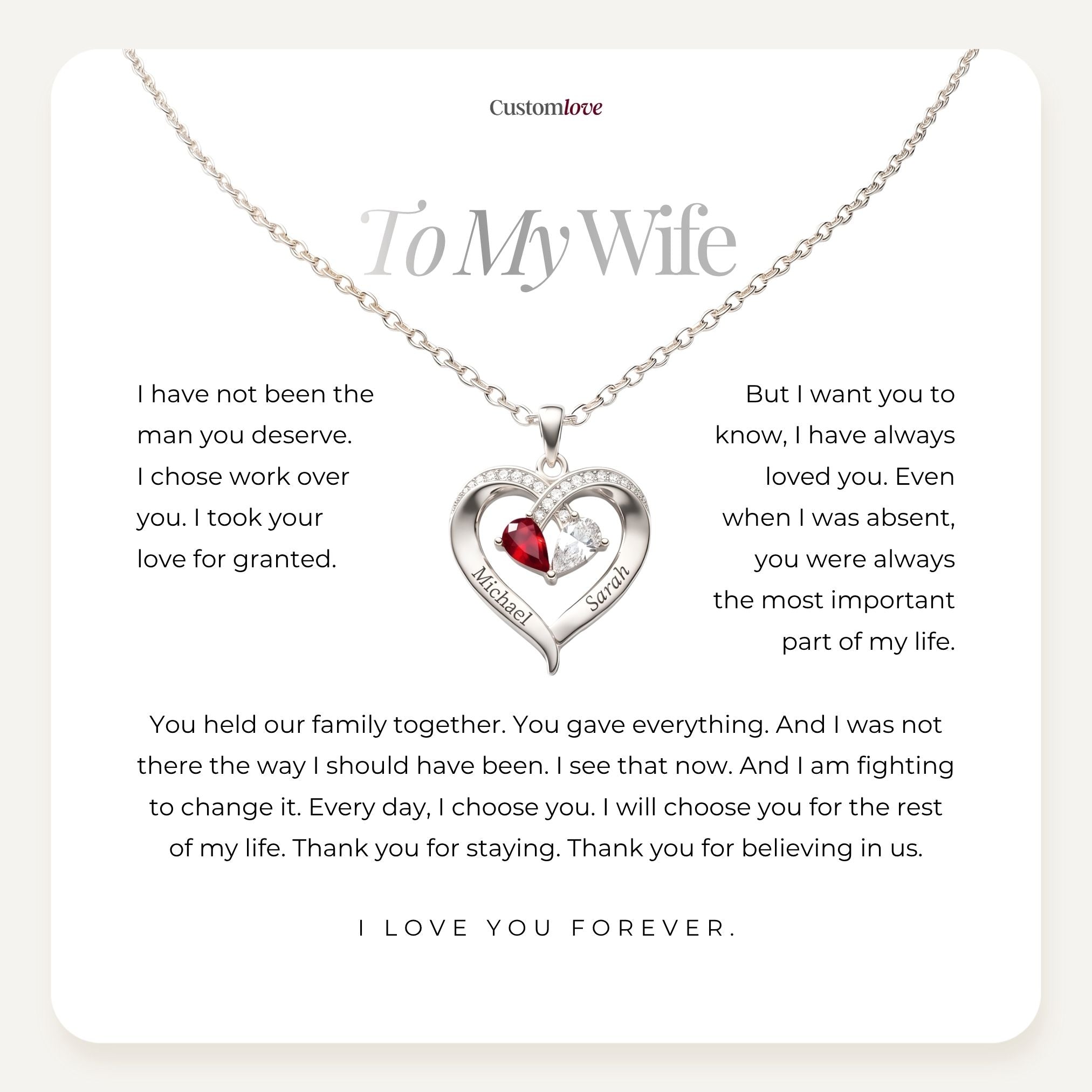 To My Wife - Thank You For Believing In Us