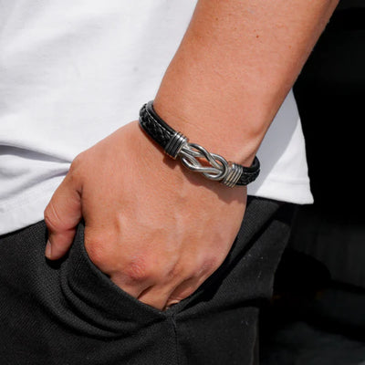 To My Son – Infinity Bracelet with Engraved Name