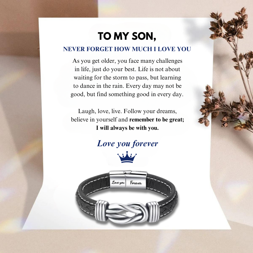 To My Son - Love You Forever - Infinity Bracelet