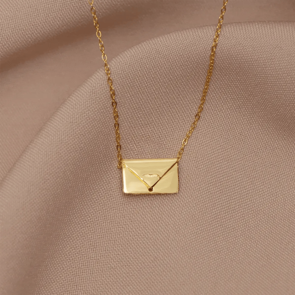 I Love You - Envelope Necklace