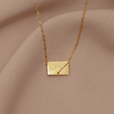 I Love You - Envelope Necklace