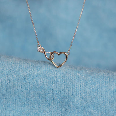 Moeder & Dochter - Infinity Hart Ketting