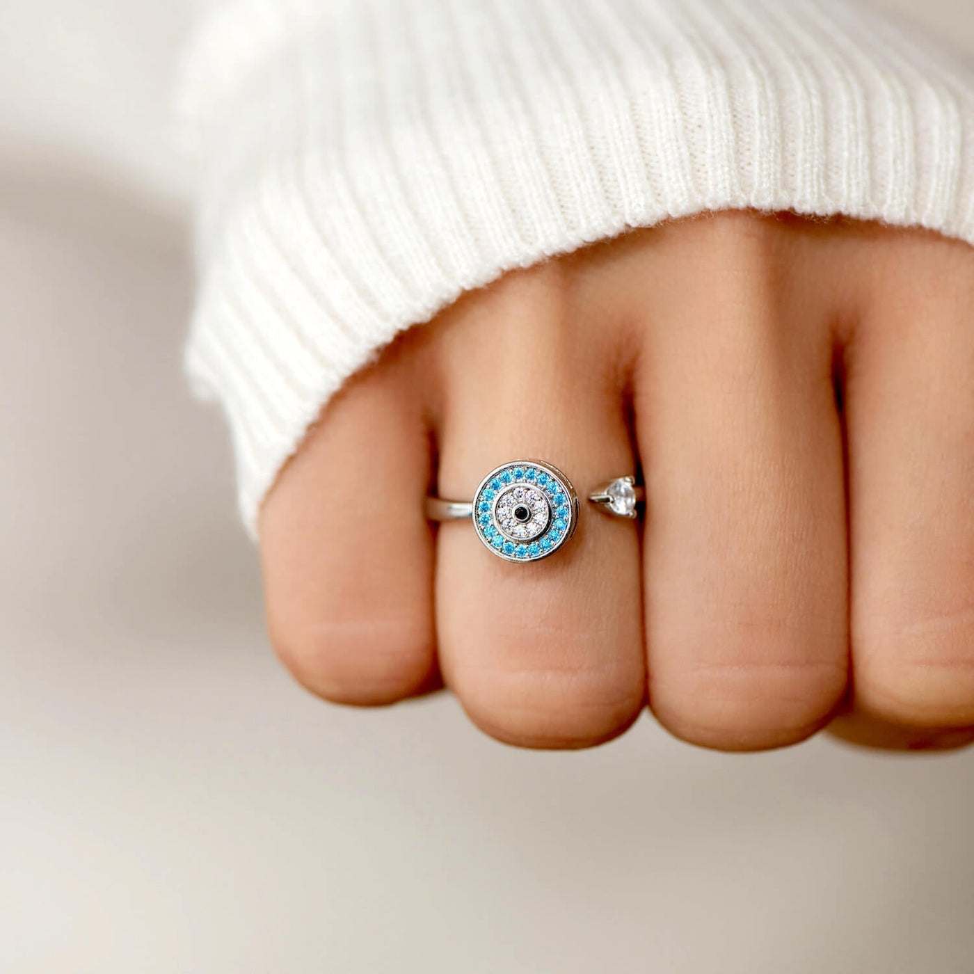 An Meine Tochter | Böser Blick Fidget Ring