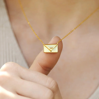 I Love You - Envelope Necklace