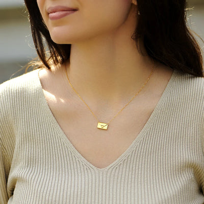 I Love You - Envelope Necklace