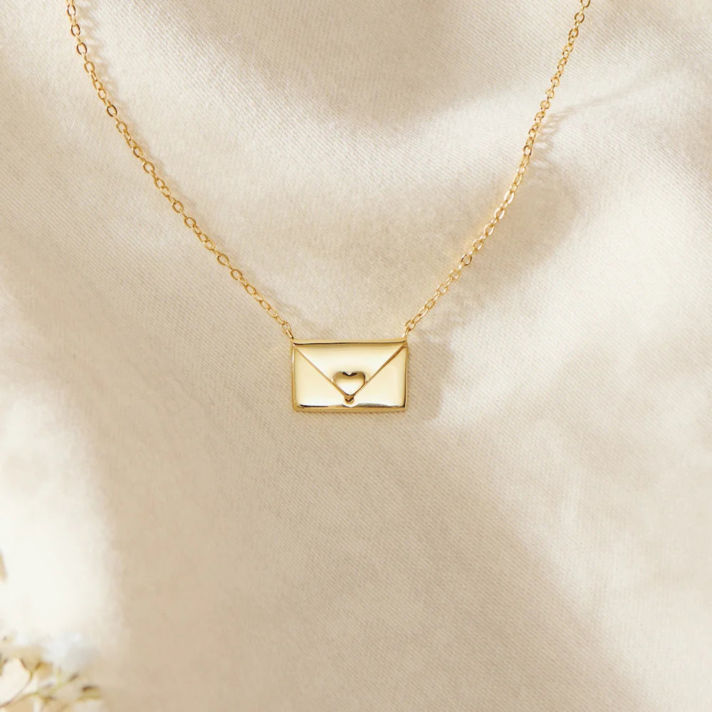 I Love You - Envelope Necklace