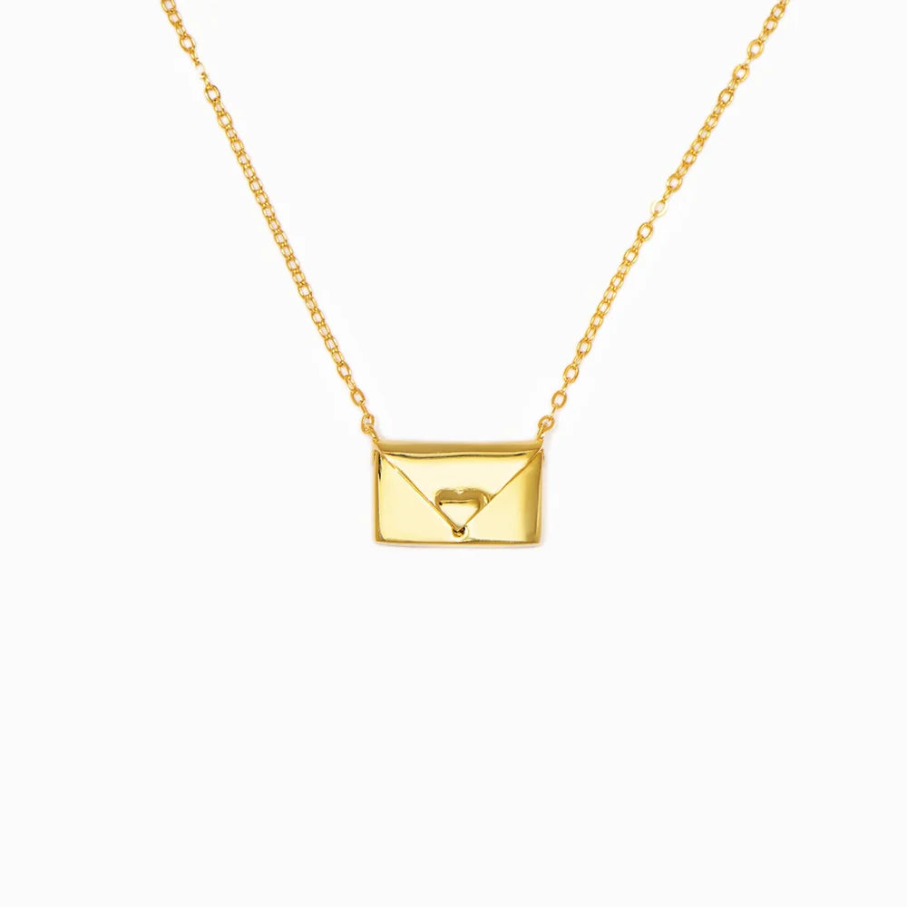 I Love You - Envelope Necklace