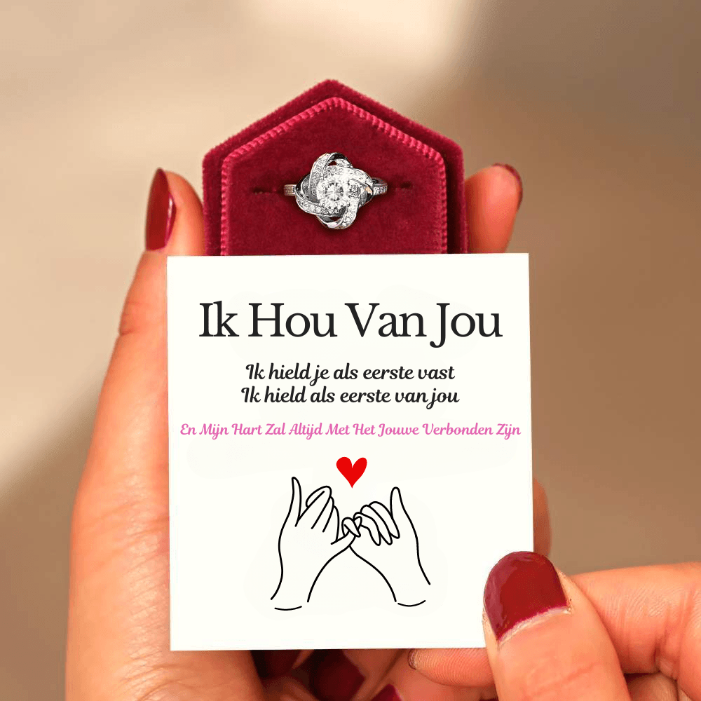 Dochter | Ik Hield Je Als Eerste Vast | Love Knoop Ring