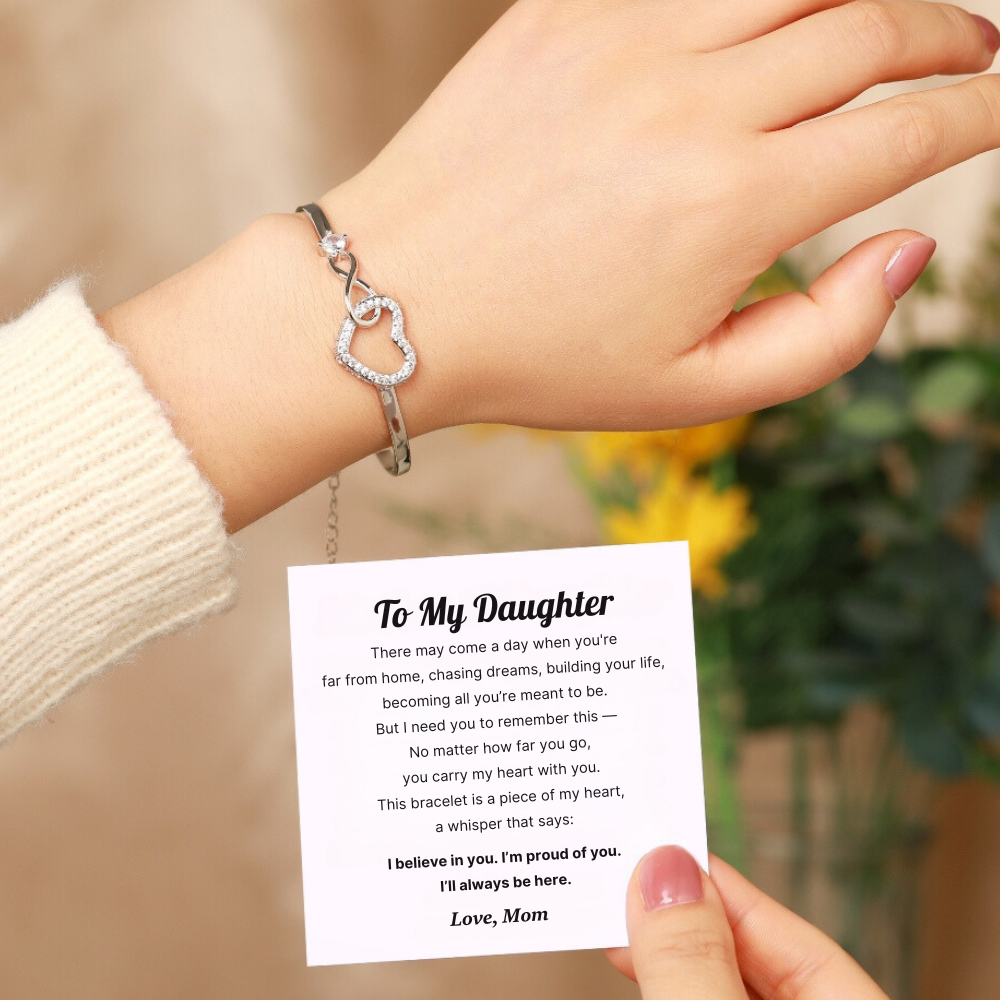 Moeder en dochter - een link die nooit ongedaan kan worden gemaakt - Infinity Heart Bracelet
