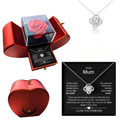 To My Mum - You Are My World - Apple Rose Box