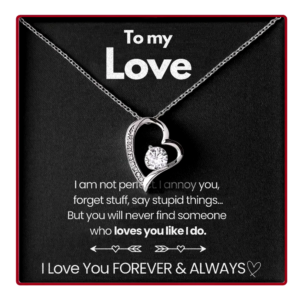 Eternal Rose Box - met Forever Love Necklace & Echte Rose