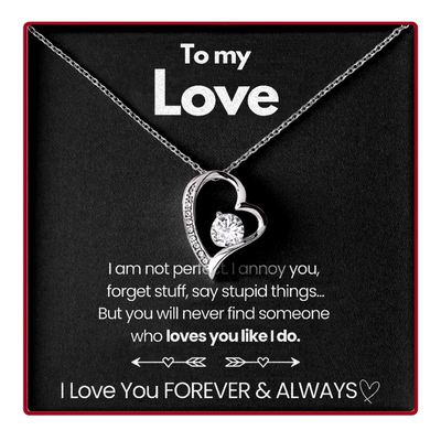 Eternal Rose Box - met Forever Love Necklace & Echte Rose