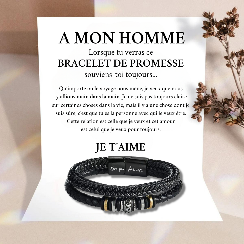 A Mon Homme - Bracelet de Promesse