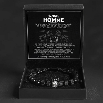 A Mon Homme - Redresse Ta Couronne - Bracelet Couronne