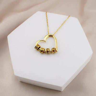 To The Best Mother In The World - Love Necklace With Engraved Pendant