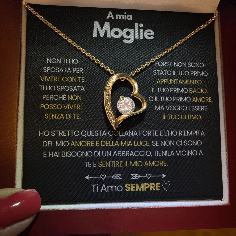 A Mia Moglie - Ti Amo Sempre - Collana Con Cuore