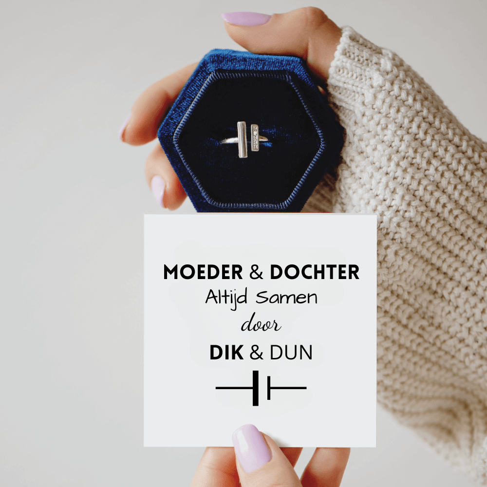 Moeder & Dochter | Dik & Dun Ring