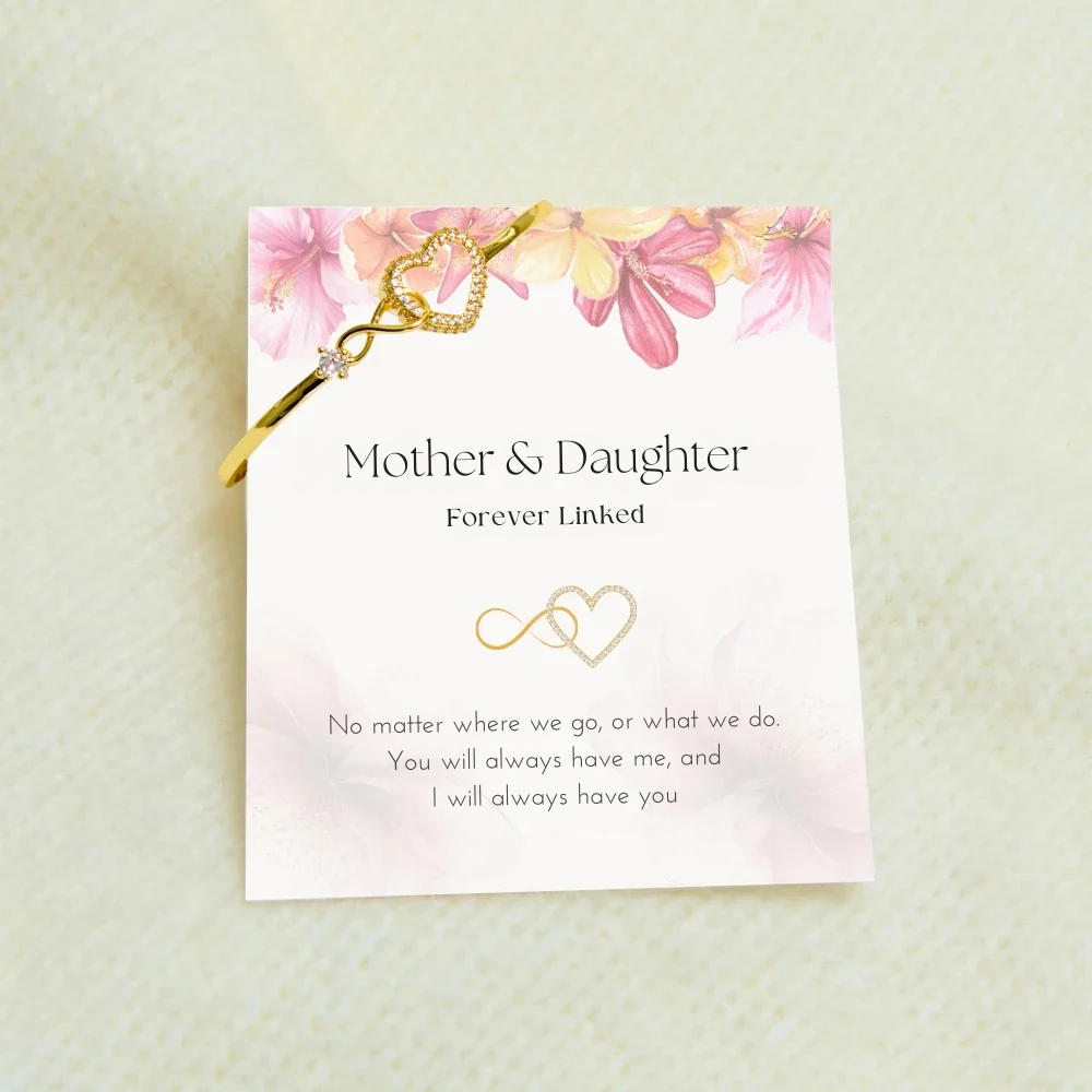 Mother & Daughter – Infinity Heart Bracelet