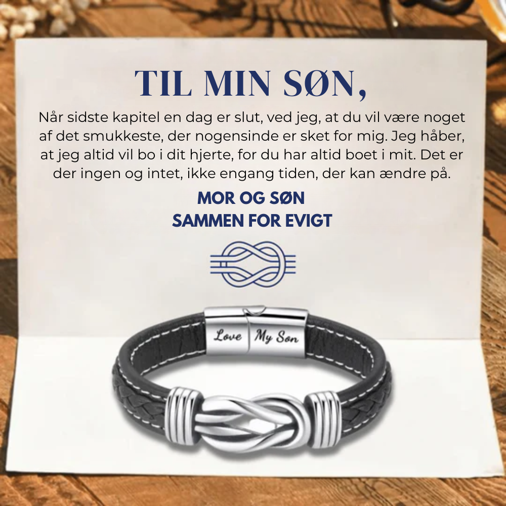 Til Min Søn - Mor Og Søn Sammen For Evigt - Infinity Armbånd