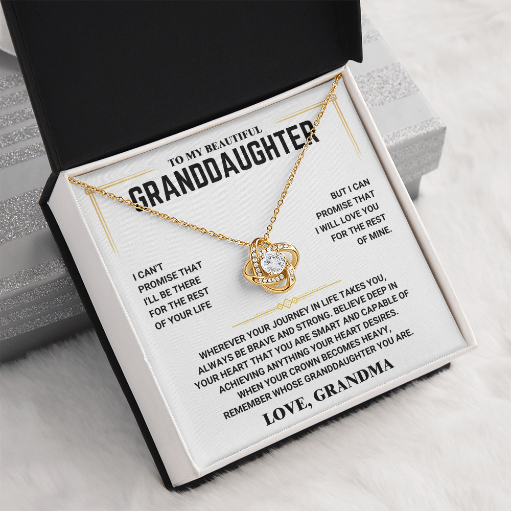 To My Beautiful Granddaughter - Love Knot – With Love, Grandma