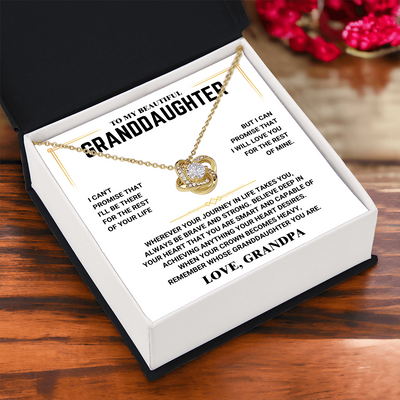 To My Beautiful Granddaughter - Love Knot – With Love, Grandpa