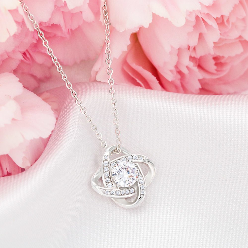To My Beautiful Wife – You Are My Love Story – Love Knot Necklace