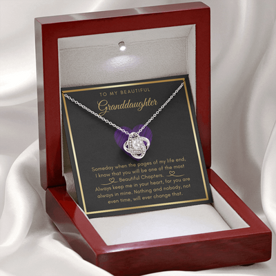 To My Granddaughter - My Most Beautiful Chapter - Love Knot Necklace