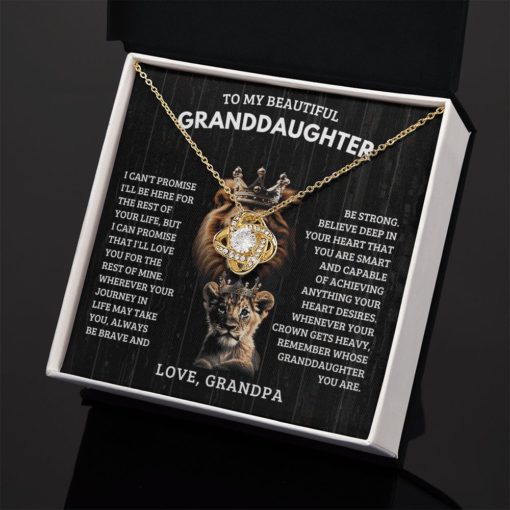 To My Granddaughter – The Old Lion and Cub – Love, Grandpa