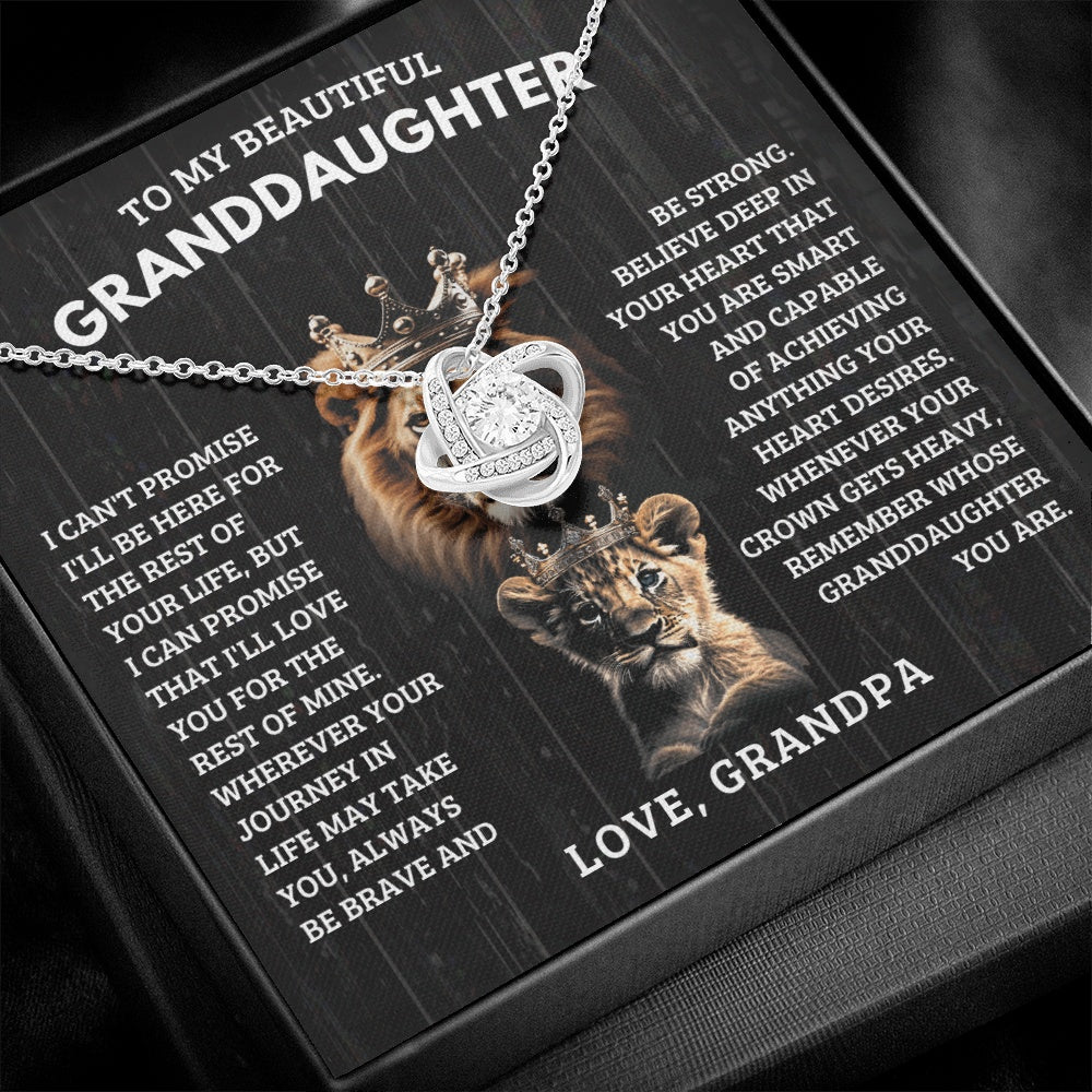 To My Granddaughter – The Old Lion and Cub – Love, Grandpa