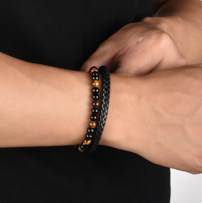 To My Son – Personalized Tiger Eye Protection Bracelet