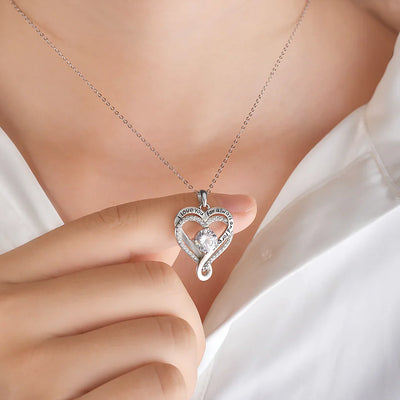To My Love - Forever Love, Always - Infinity  Heart Necklace