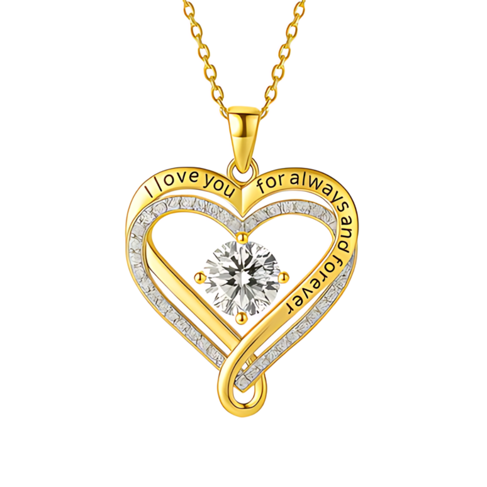 To My Love - Forever Love, Always - Infinity  Heart Necklace