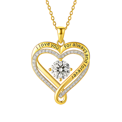 To My Love - Forever Love, Always - Infinity  Heart Necklace