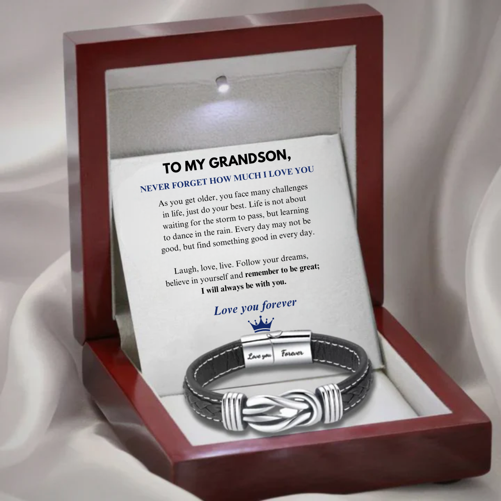 To My Grandson - Love You Forever - Infinity Bracelet