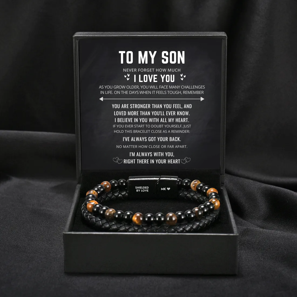 To My Son – The Guardian – Tiger’s Eye Protection Bracelet