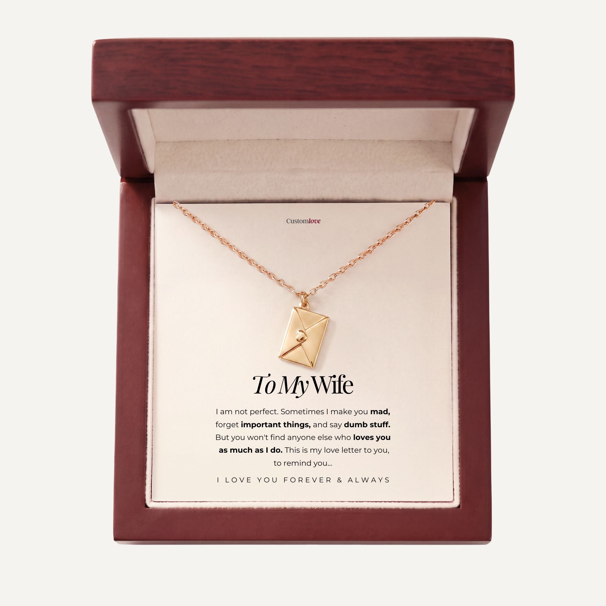 To My Love - Love Letter Necklace