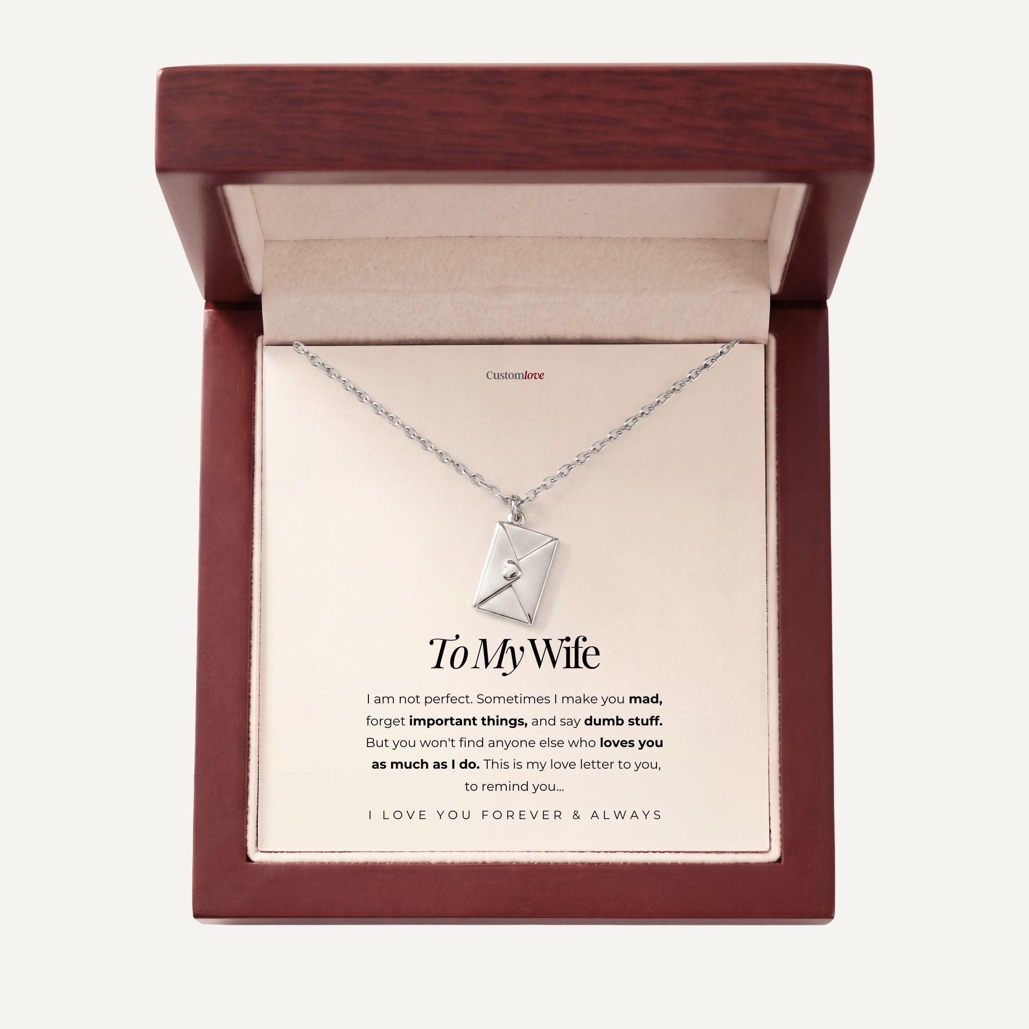 To My Love - Love Letter Necklace