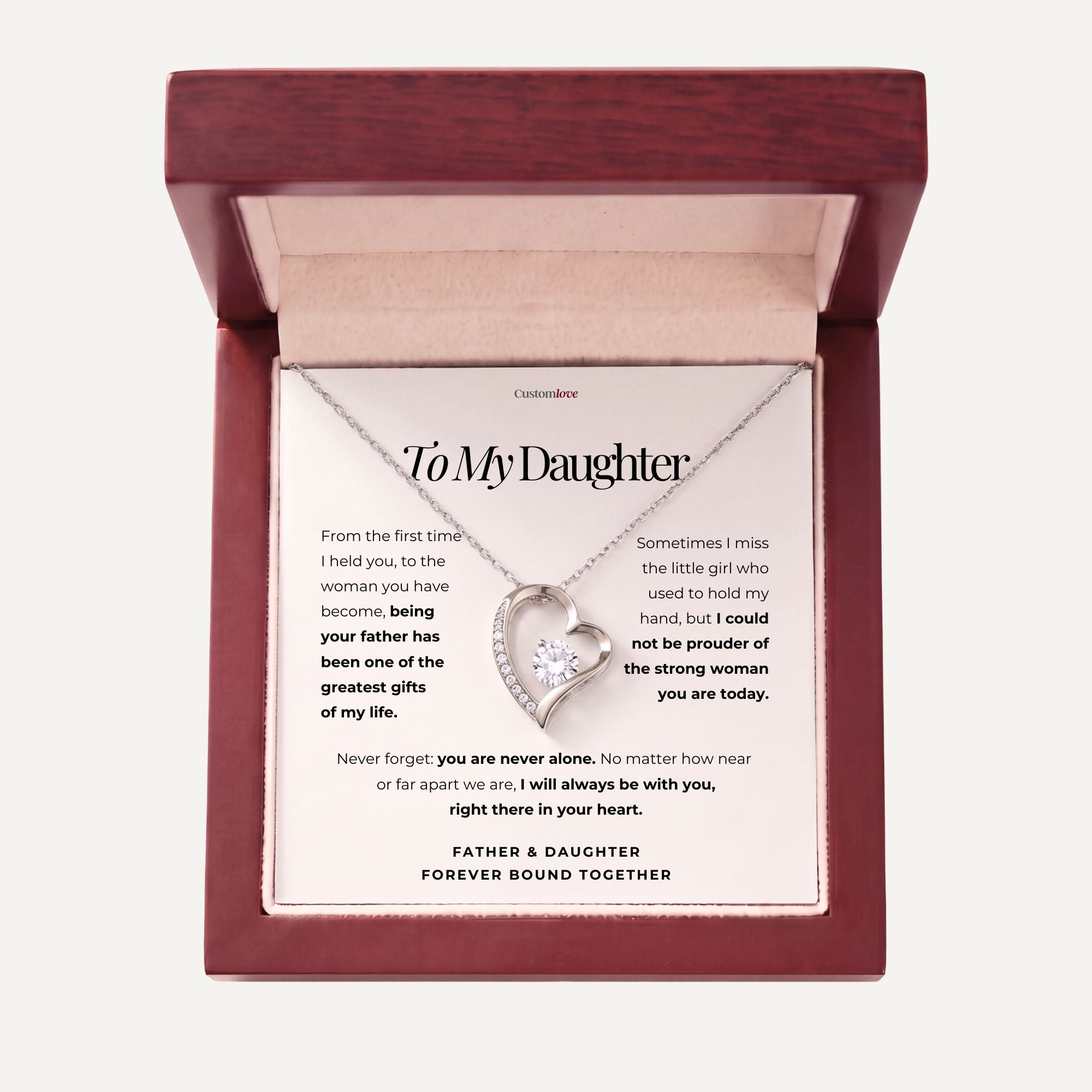 To My Daughter - Forever Bound Together - Love, Dad